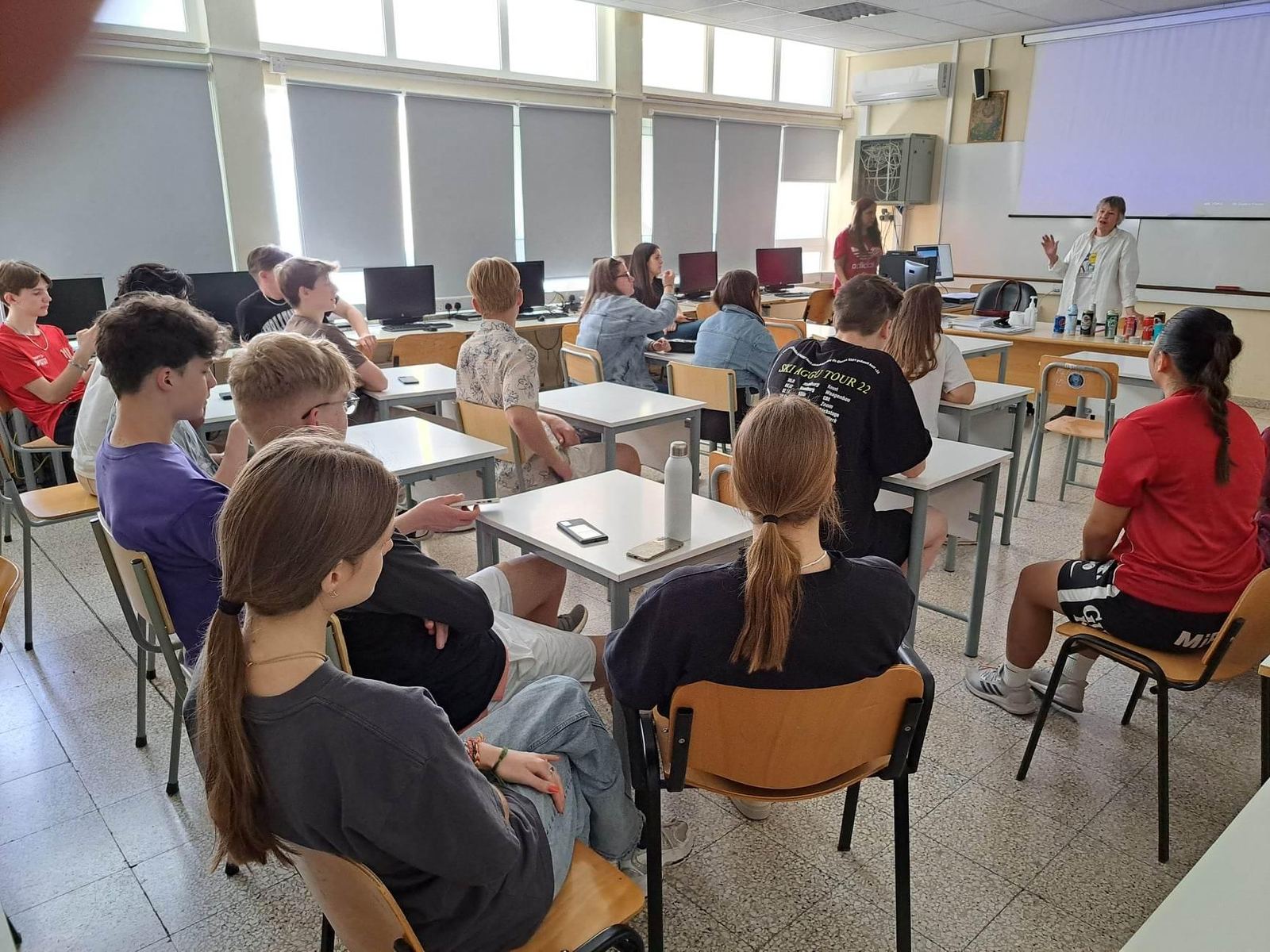 Education and outreach session with children