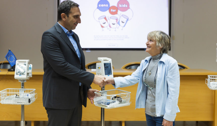 Donation to hospitals island wide worth €6,000