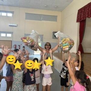 Getting children involved in recycling for charity